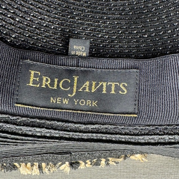 Eric Javits Mykonos Contrast Fringe Fedora Hat - Picture 4 of 8